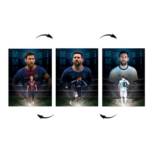 Lionel Messi 3D Poster