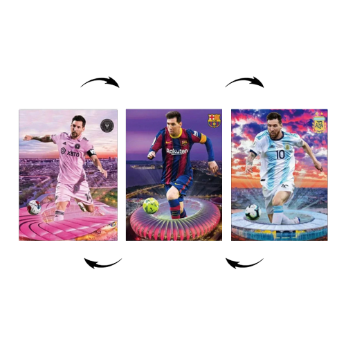 Lionel Messi 3D Poster