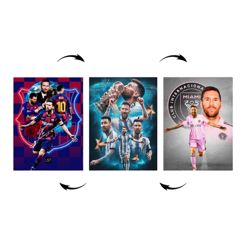 Lionel Messi 3D Poster