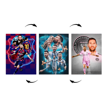 Lionel Messi 3D Poster